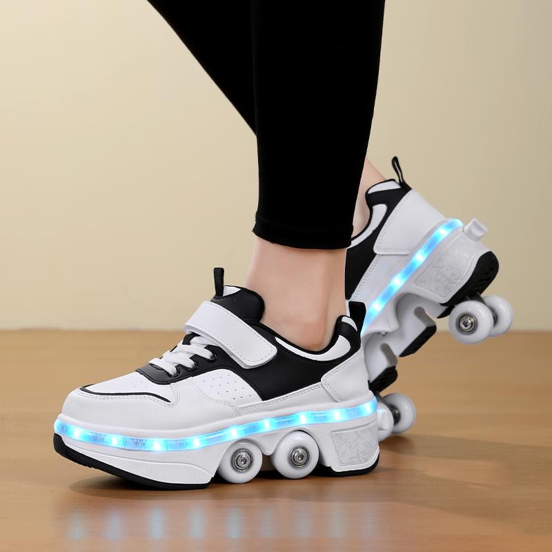 Adult/Kids Roller Roller Shoes Luminous Skating Shoes Kids Glowing Sneakers Luminous Sneakers