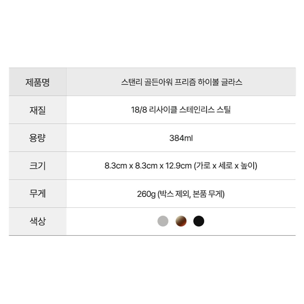 STANLEY Golden Hour Prism Highball Glass 384ml