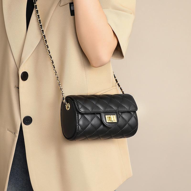 Bag women's autumn and winter new leather women's bag chain bag messenger bag premium shoulder bag
