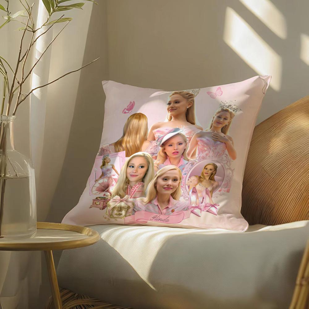 Fantasy Musical Film W-Wicked Pillow Case Pattern Printed Pillowcase For Living Room Sofa Cushion Cover & Bedroom Decor