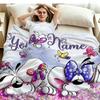 1PC Diddl Custom Name Patterned Flannel Blanket Suitable For All Seasons for Home Decor Warmth and Comfort Gifts Holiday Present