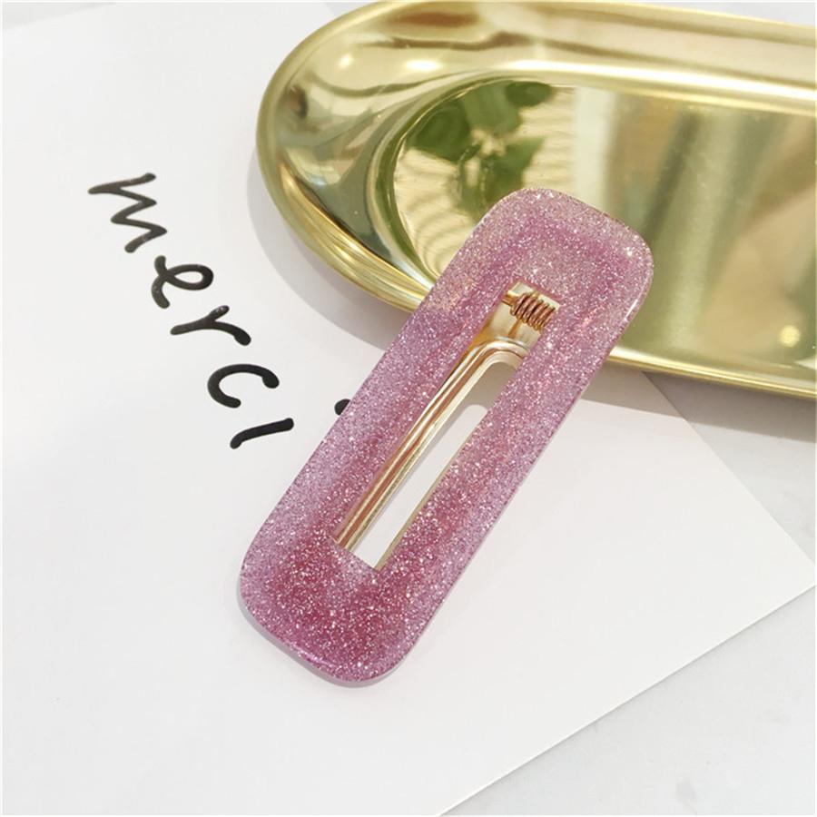 Big Hair Accessories Women Head Pins Fashion Jewelry Water Drop Rectangle Acrylic Hair Clip Barrettes Headwear for Girls