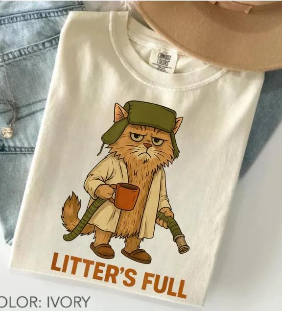 Litter’s Full Cat Parody Tee T-Shirt XL