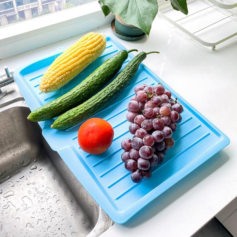 Drain Rack Kitchen Dish Drainer Tray Large Sink Drying Rack Worktop Organizers Drying Rack For Kitchen Dishes Tableware