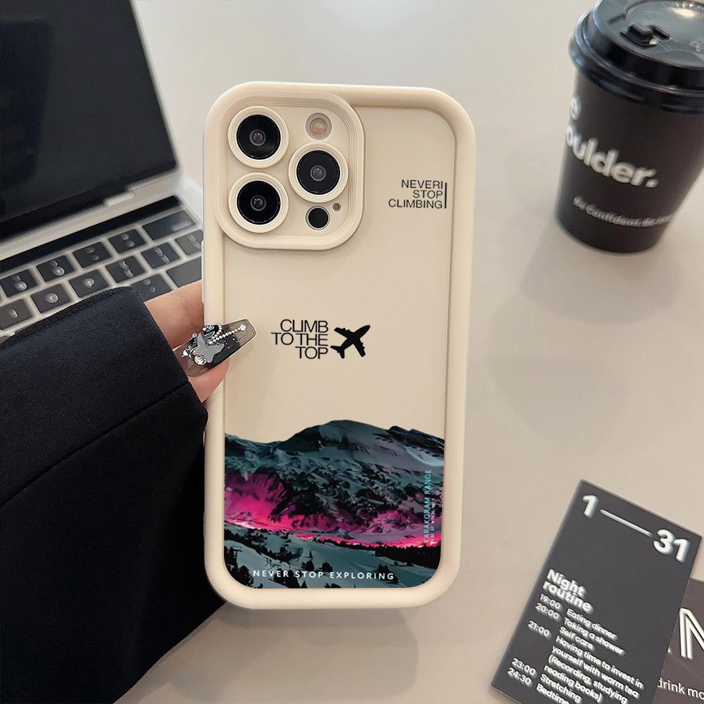 Peak Plane Phone Case For Xiaomi 14T Pro 13 12 11 Lite 14 13T 12T 12X Poco X6 X5 X3 F5 F6 M6 Pro Shockproof Candy Silicone Cover