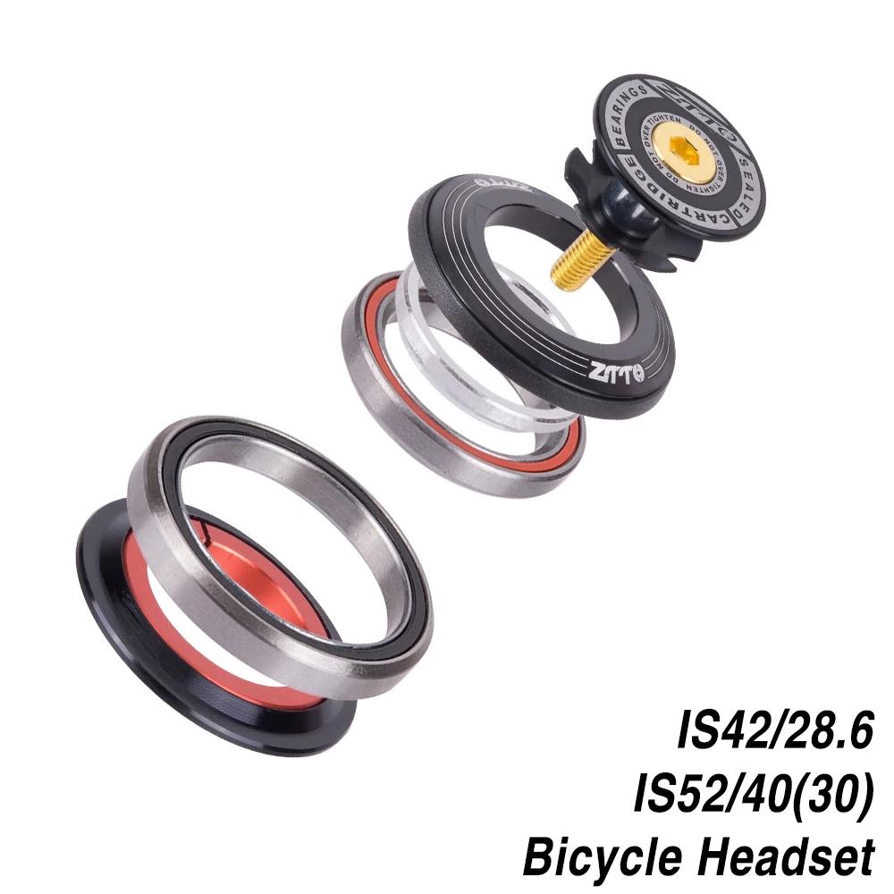 

Tube Fork Steering Column 1 1/8 -1 1/2 IS42 IS52 42mm 52mm Bearing Bike Headset Bicycle Headset