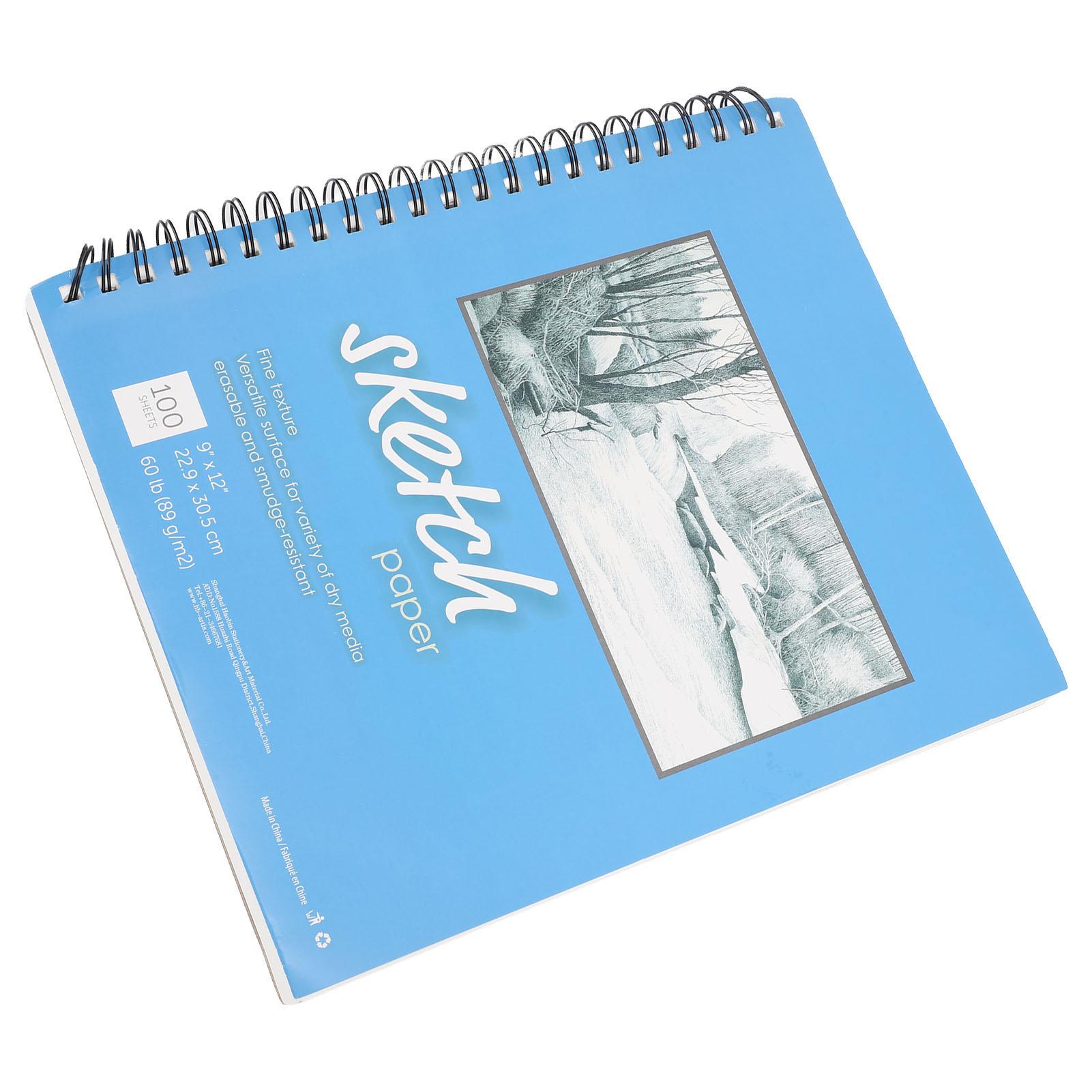 Sketch Book Spiral Bound Sketchbook Blank White Pages Art Sketchbook for Beginner Professional