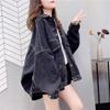 Women's Street-Style Denim Jacket: New Korean Loose Fit for Spring/Autumn, Retro Versatile Casual Top