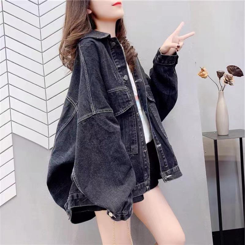 Women's Street-Style Denim Jacket: New Korean Loose Fit for Spring/Autumn, Retro Versatile Casual Top