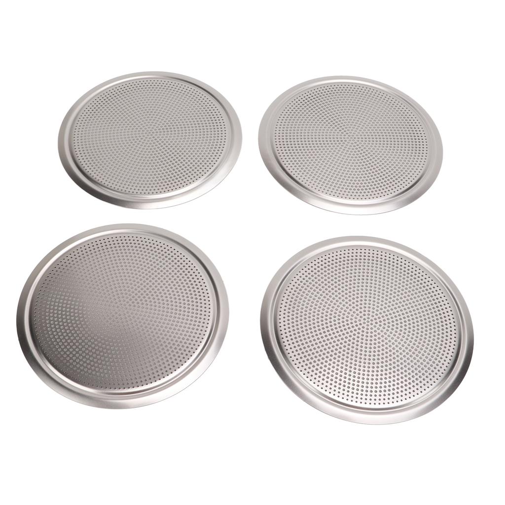 4PCS Door Speaker Grille Cover Round Aluminium Alloy Replacement for Land Rover Discovery Sport L550 2020+