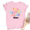 Pre School Crew Print Custom Name Teachers Tee Shirt Personalized Short Sleeve Shirts Pre K TShirt The Best Gifts for Teacher