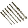 Serrated Tile Drill Bit Four-Edged Hexagonal Shank Drill Bit Drilling Tool for Glass Ceramic Concrete Brick