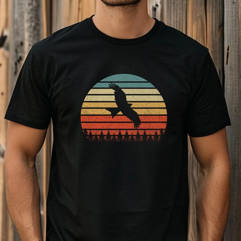 #26 Bird T-Shirt Men, Nature Lover Gift, Gift Idea, Bird Lover, Sunset, Gift For Unisex T-Shirt XXXL