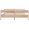 Solid Wood Bed Frame Without Mattress 180x200 Cm Pine Wood