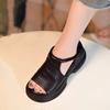 Retro Beach Shoes Spring and Summer New Platform Sandals Soft Sole One-word Sandals