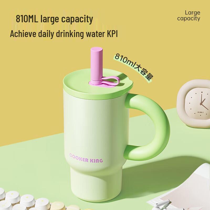 

Chuidahuang 316L Stainless Steel Kids Insulated Bottle with Straw, 810ml