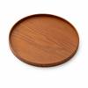 Wood Snack Tray Round Serving Tray Durable Dessert Tray  Tea Serving