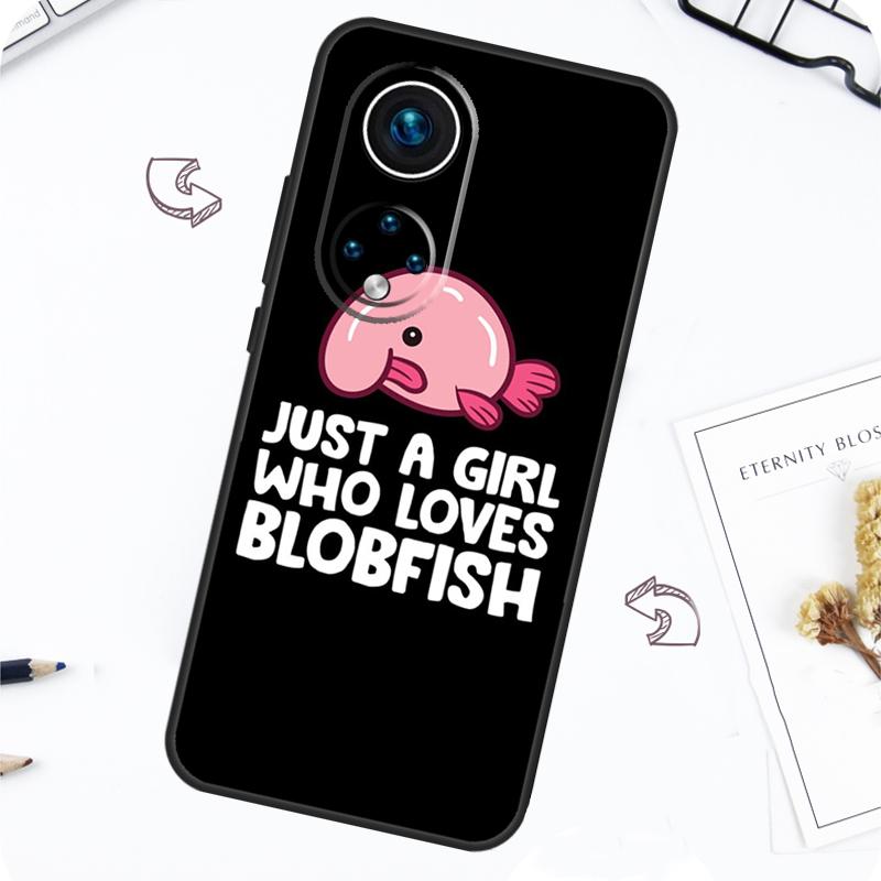 Cute Blobfish Case For Honor Magic 5 6 7 Lite Honor 200 Pro X8b X9a X8a X8 X9 X9c X9b 50 70 90 Lite Cover