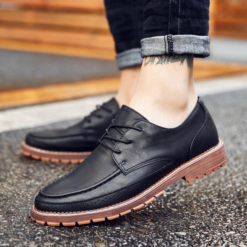 Lightweight Men Dress Shoes Breathable Men's Leather Oxford Shoes Casual Suit Business Footwear Handmade Male Leisure Walk Shoes