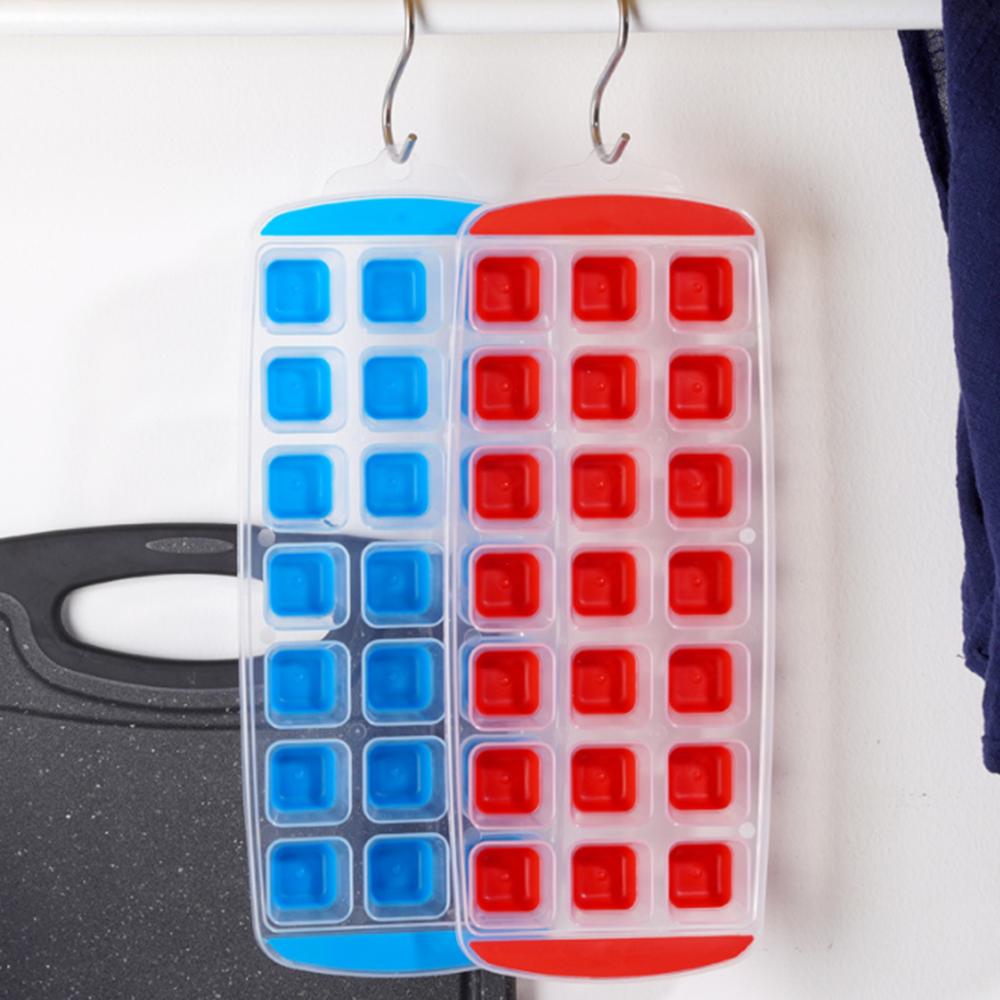 21 Grid Ice Cube Tray Silicone Mold Square Ice Cube Tray Mold Ice Cube Maker Non-toxic Durable Bar Pub Wine Ice Blocks Maker