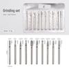 Russian Style Manicure Tool Set with Diamond & Tungsten Steel Grinding Heads
