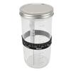 Sourdough Bread Starter Kit 34oz Glass Jar with Lid Date Feeding Mark Band Thermometer Band Silicone Scraper Bread