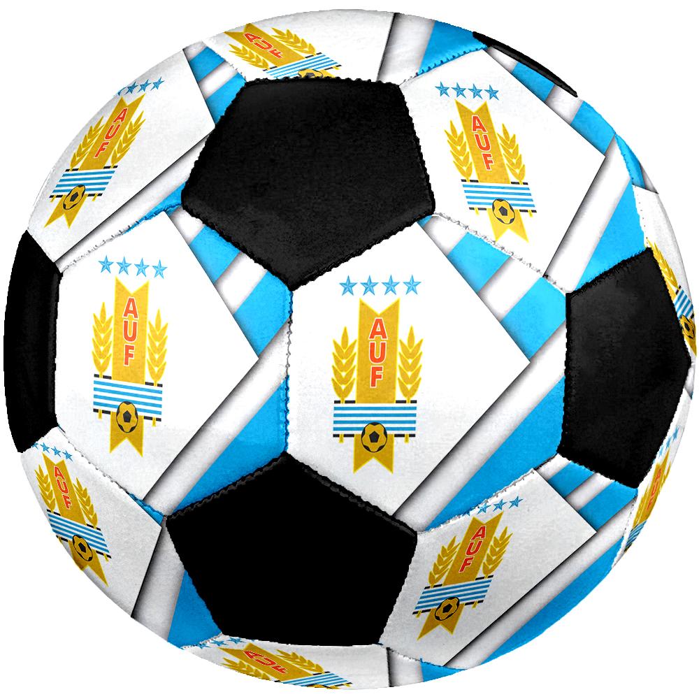 SIZE 5 Uruguayan Football Association Soccer Ball Colorful All Ages Machine Stitched PVC Competition Ready Durable High-Bounce