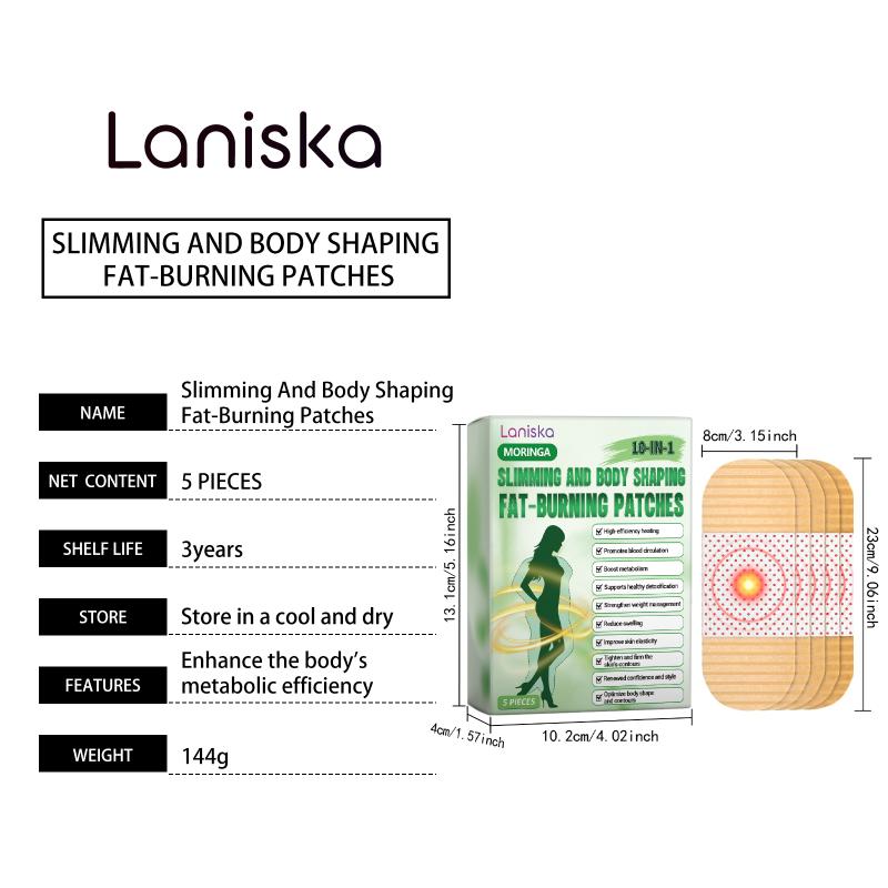 Laniska Fat-Burning Patches Scientific Formulation Skin-Friendly Regulates Appetite & Metabolic Balance Women Men Body Care