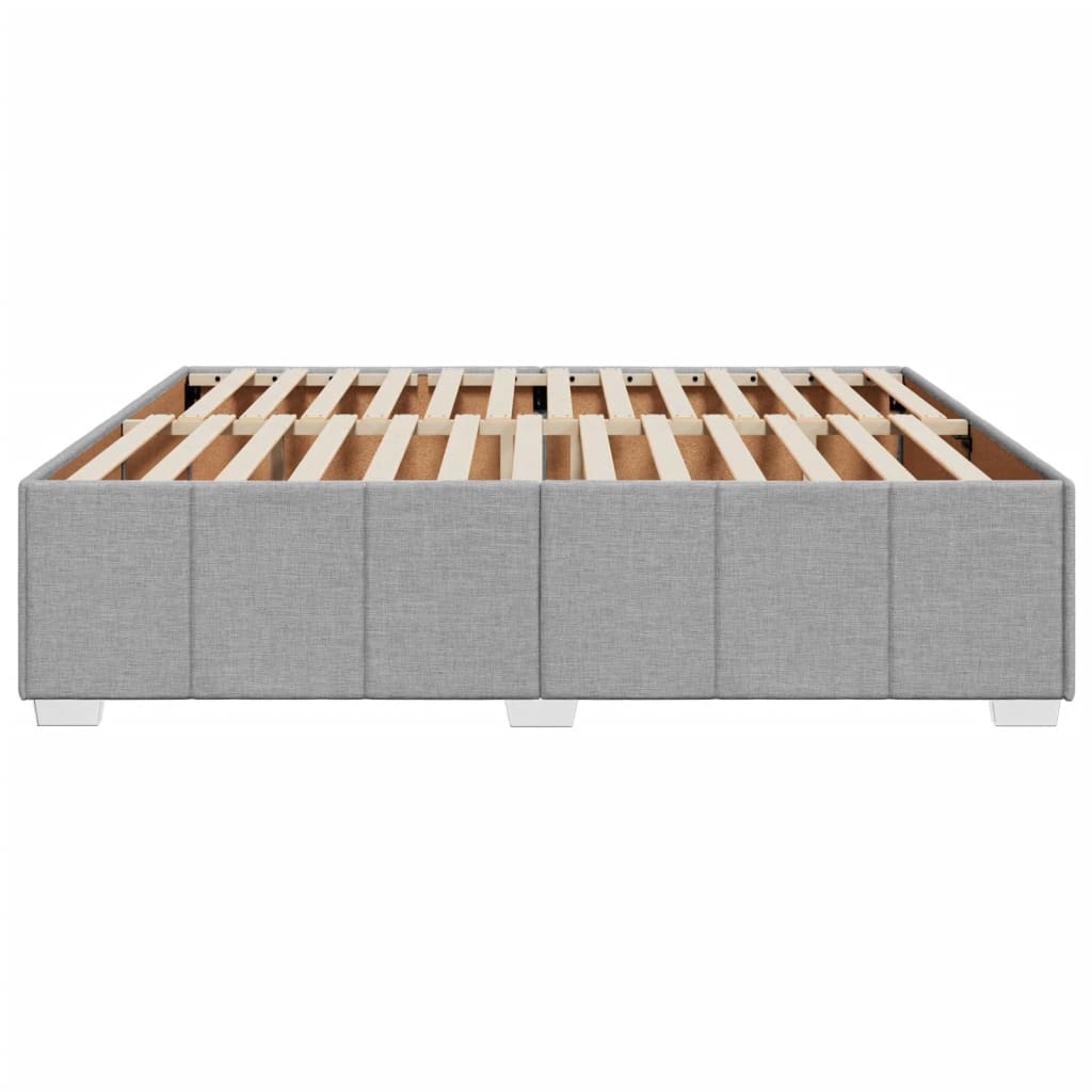 Bed Frame without Mattress Light Grey 180 x 200 cm Fabric