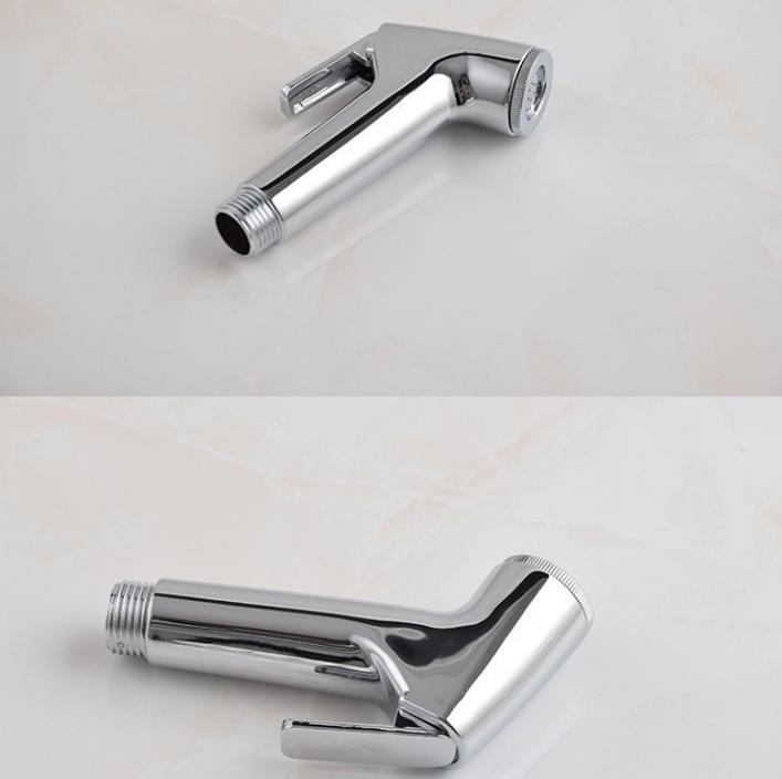 Modern Design Single Handheld Bidet Sprayer Set Single Cold Water Shower Head One in Two Out Angle Valve