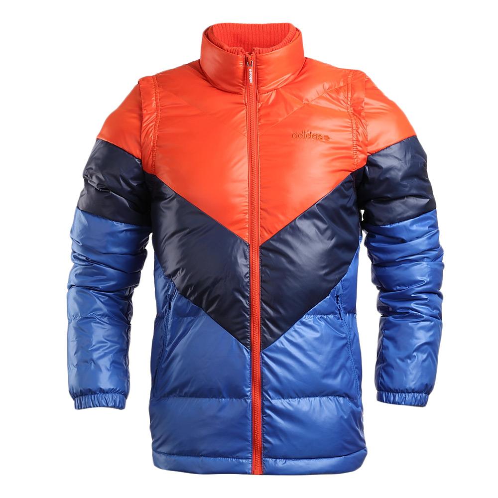 Adidas Neo Casual Life Series Teplá Pohodlná Měkká Lehká Péřová Bunda Pánská Bunda Oranžová AB8746