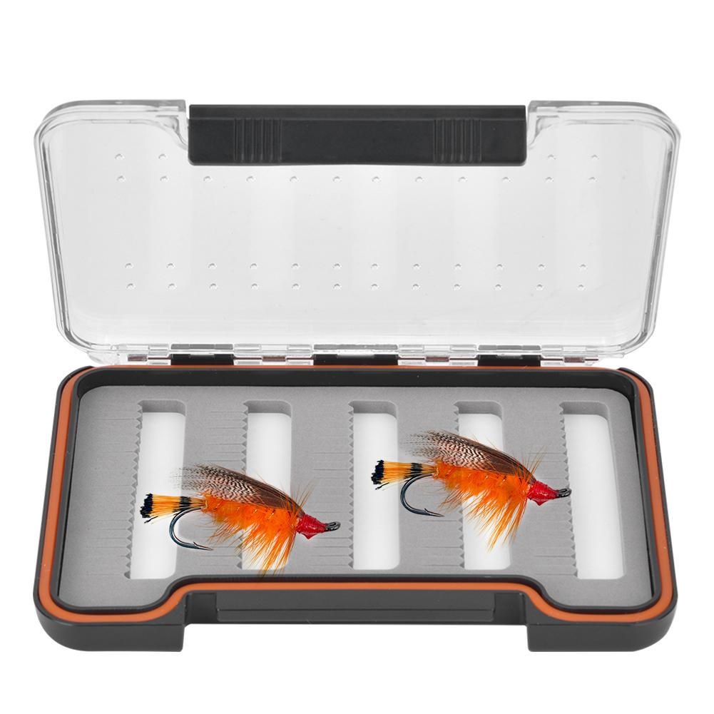 Transparent Fly Lure Box Magnetic Bait Storage Case Container   Fishing Parts