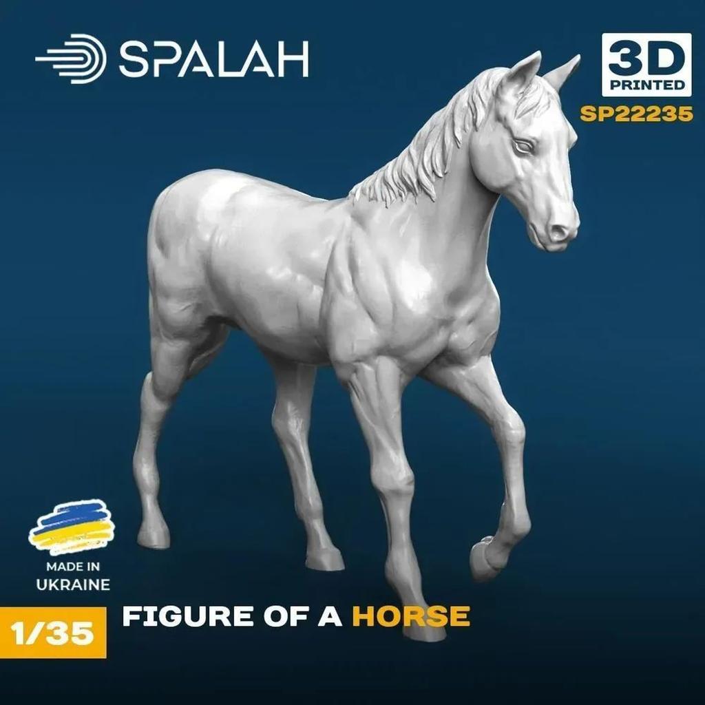 Spallach 1/35 Pferd Harzbausatz SPU22235 (Tier)