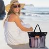 Mesh Hand-held Makeup Bag Toiletry Storage Bags Travel Beach Bags Lightweight Washing Bag Outdoor Swimming Bath Bag