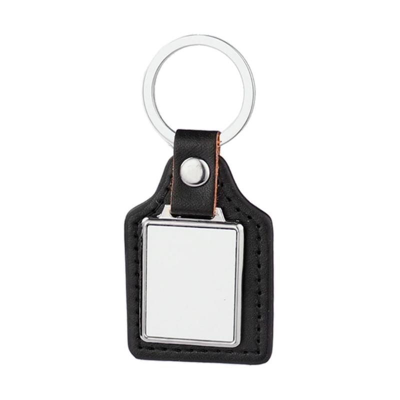 Sublimation Blank Round Keychain with for Key Ring Heat Transfer Keychain for Christmas Valentine Graduation Day Present