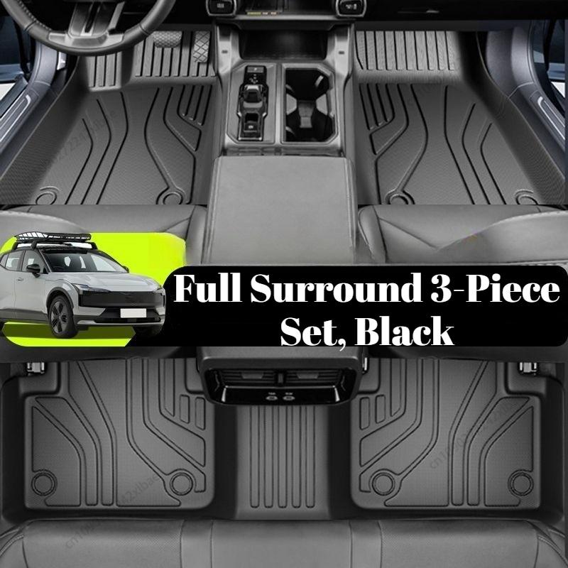 Custom TPE Floor Mats Full Surround, Anti-slip Waterproof Wear-resistant Interior Liners for Volvo EX30 2023-2026 durable