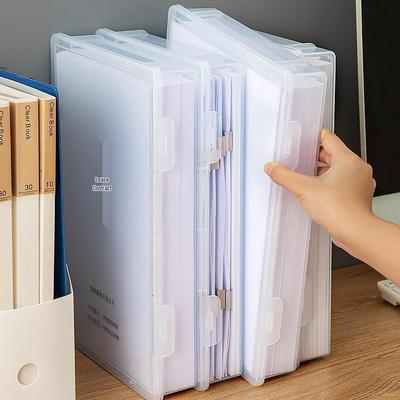 A4 Transparent Document Storage Box for Office Organization