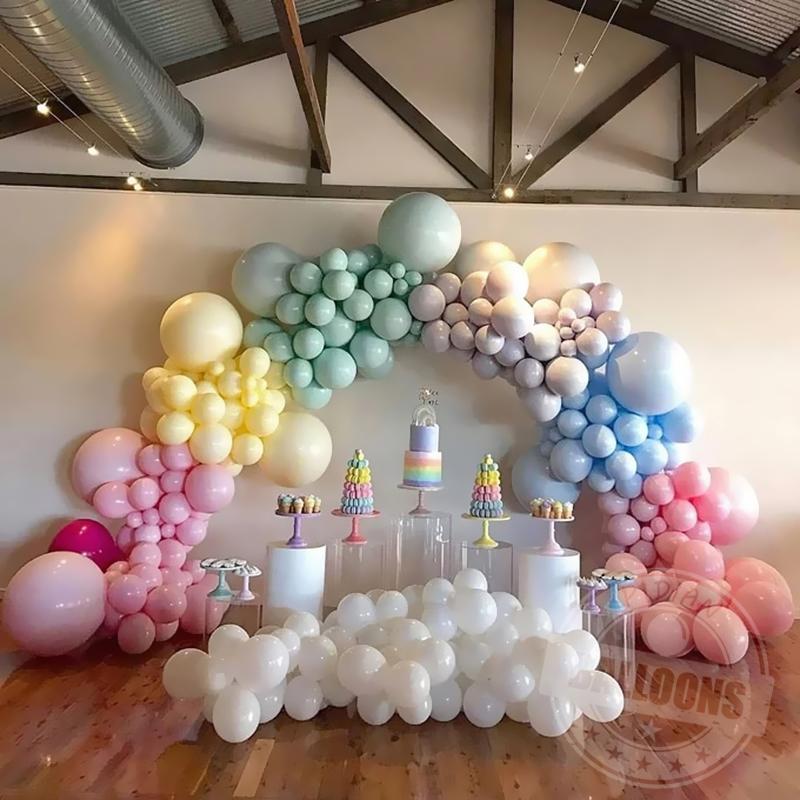 Pure White Balloon Romantic Wedding Decoration Valentines Day Proposal Birthday Party Garland Arch Decor Candy Macarone balloons