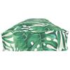 Pallet Cushion with Floral Leaf Pattern 200 X 40 X 8 Cm Oxford Fabric