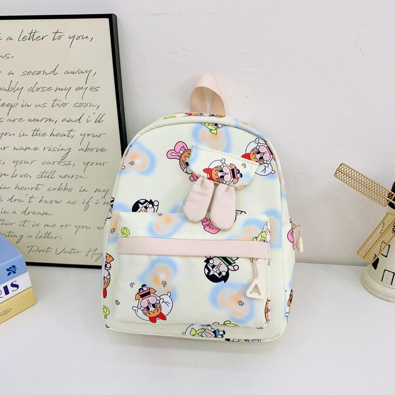 Children'S Backpack Cartoon Cute Rabbit Ears Boys And Girls Backpack Foreign Style Large Capacity Student Schoolbag