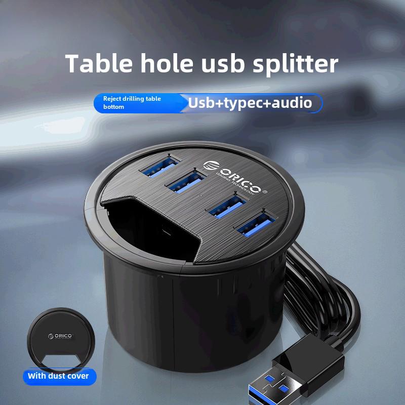 ORICO Desk-4U USB3.0 Hub Splitter with Dustproof Cover