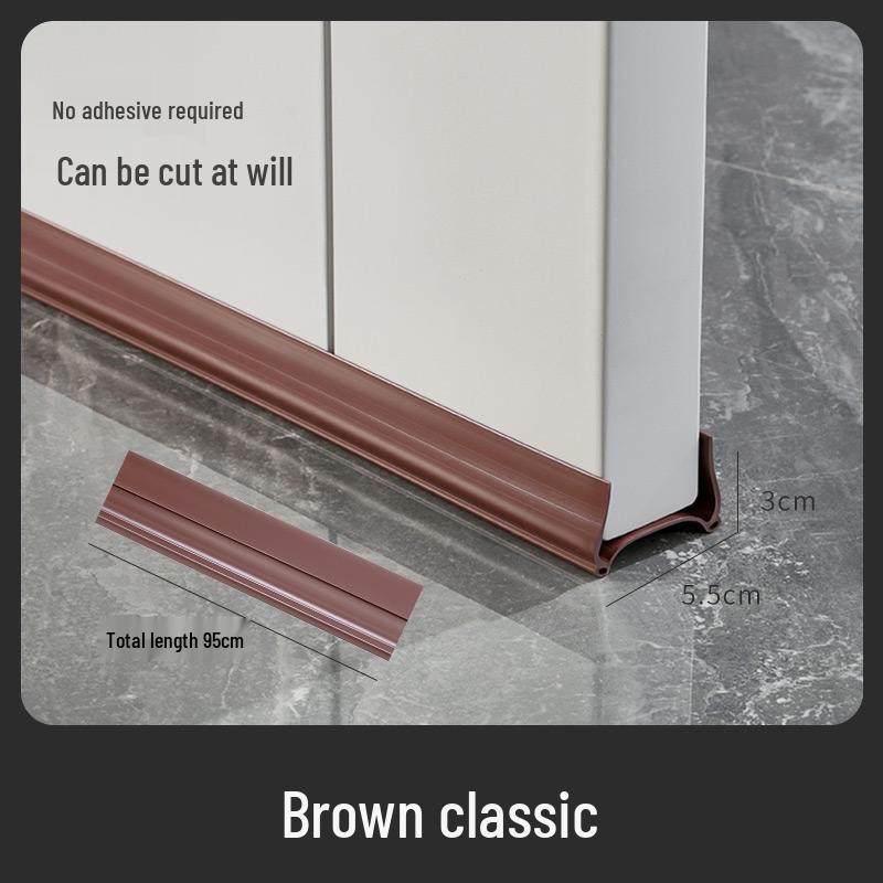 Non-stick Soundproof Door Bottom Sealing Strip: Windproof, Insulation, Waterproof Rubber Sticker