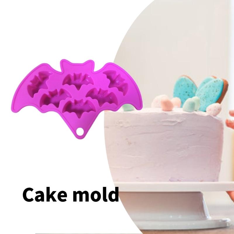 Multifuntional Food Grade Silicone Molds Bat Shape Baking Tray Baking Accessory Suitable for Baking Cake and Making Ice