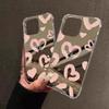 Cute Mirror Face Love Heart Pattern Phone Case For iPhone 16 15 14 13 12 11 Pro Max XS X XR 7 8 Plus Shockproof Girl Back Cover
