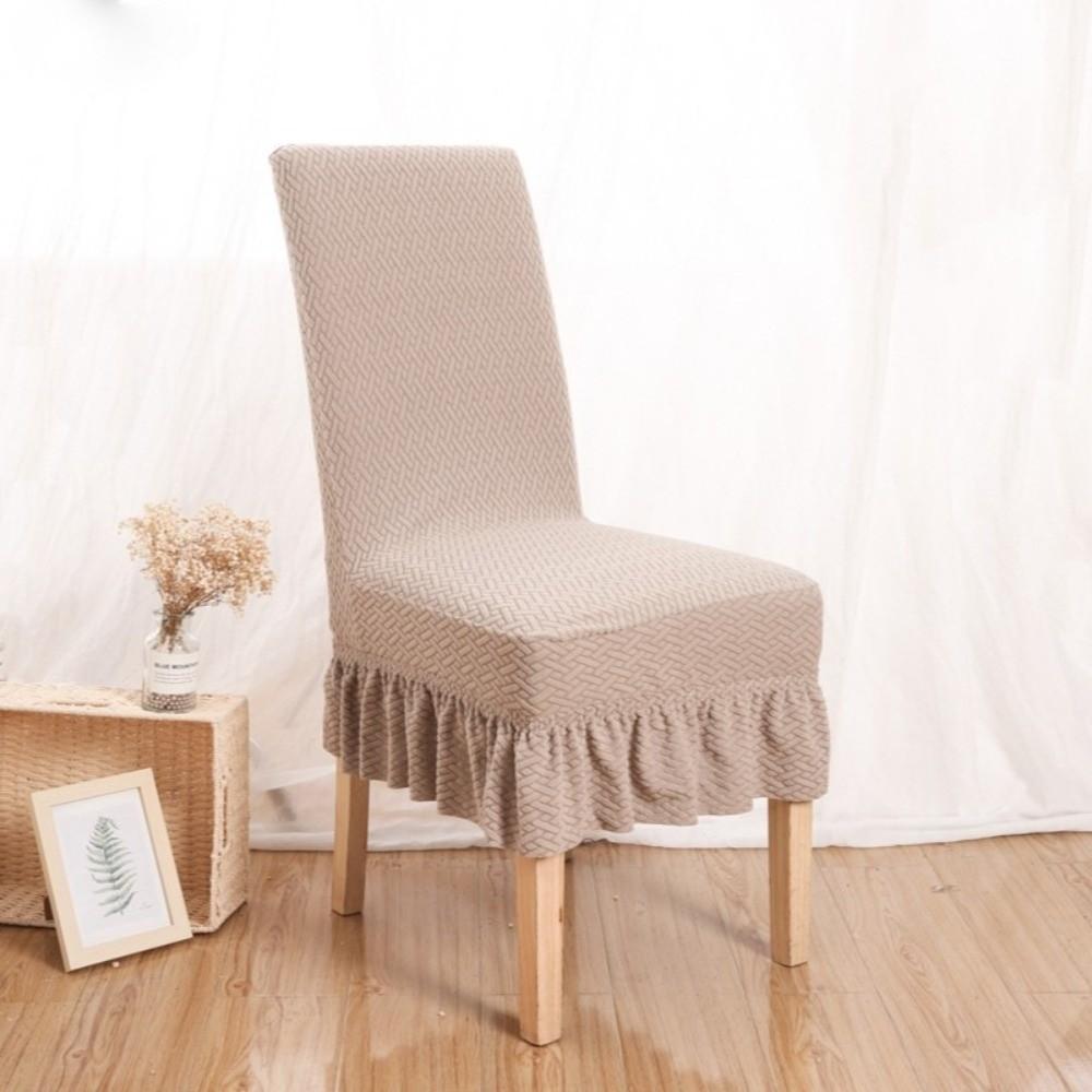 Jacquard Fabric Elastic Chair Cover Universal Size Wedding Seat Covers Living Room