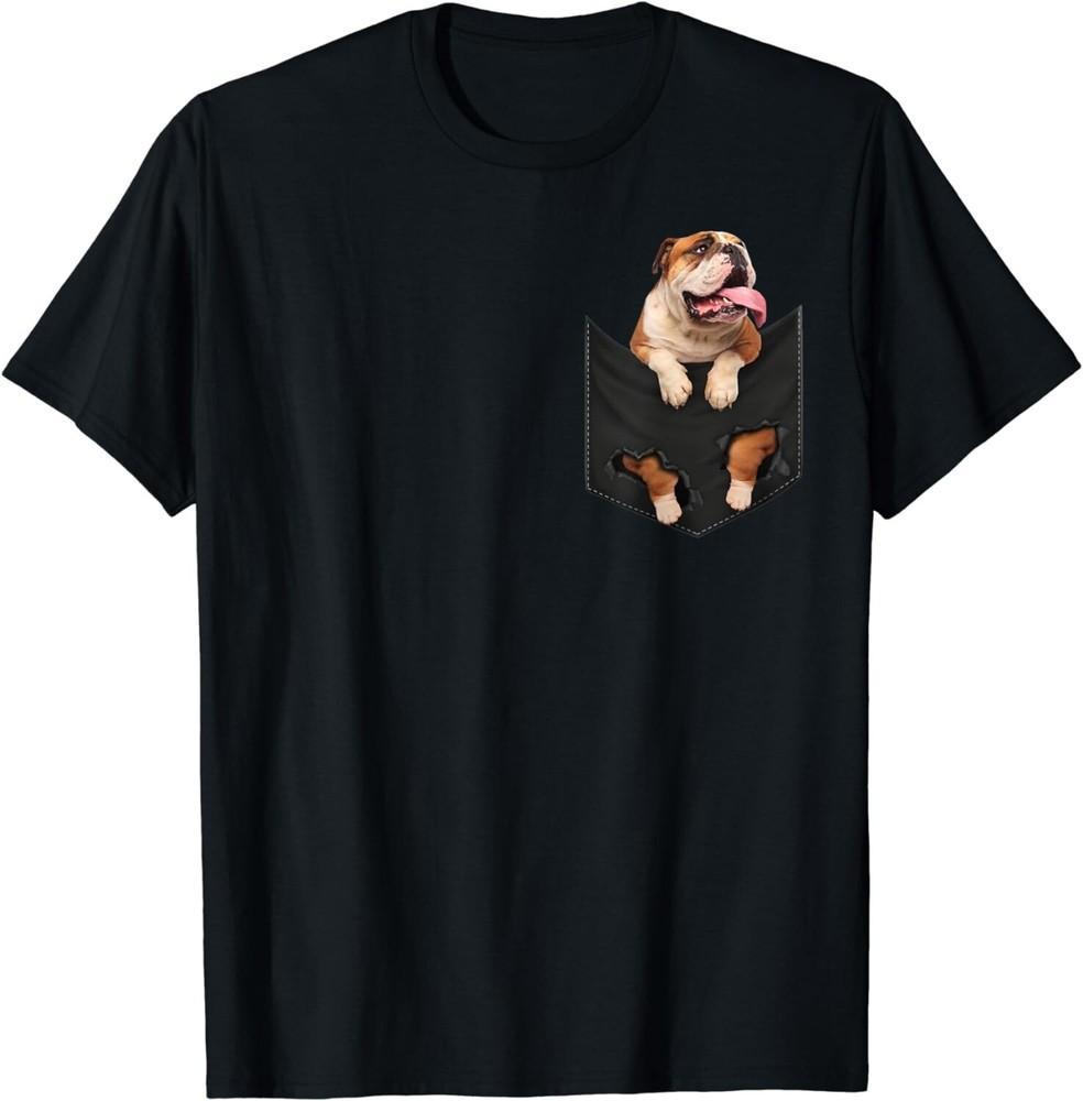 Funny English Bulldog In Your Pocket for Dogs Lovers Gift Unisex T-Shirt