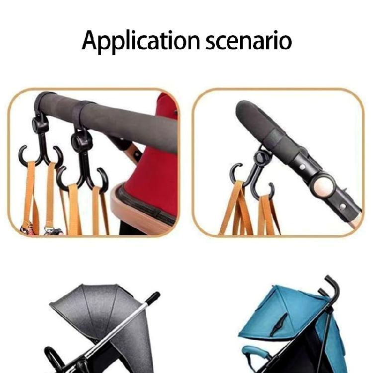 Practical Hook With Adjustable Strap For Including Scooters And Strollers Reliable Plastic Construction Hanger