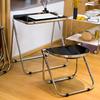 Nordic Acrylic Stool Home Creative Foldable Low Stool Simple Plastic Bench
