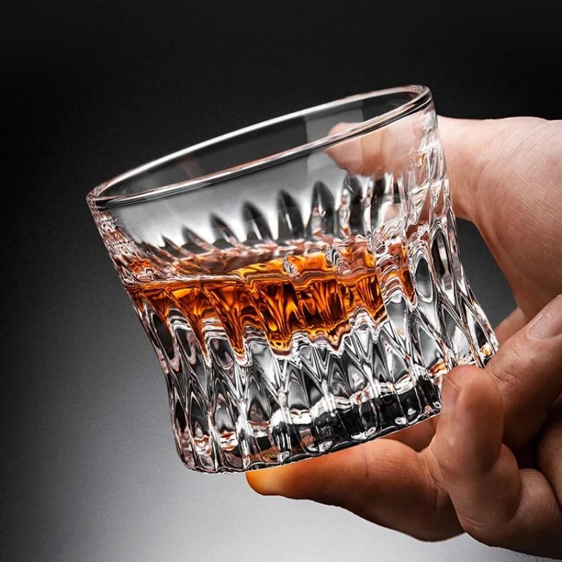 1pc Glass, Whisky, Wine Glass, Light Luxury, Beer Glass, Household Wine Glass, Baijiu Glass, Crystal Glass, Foreign Wine Glass