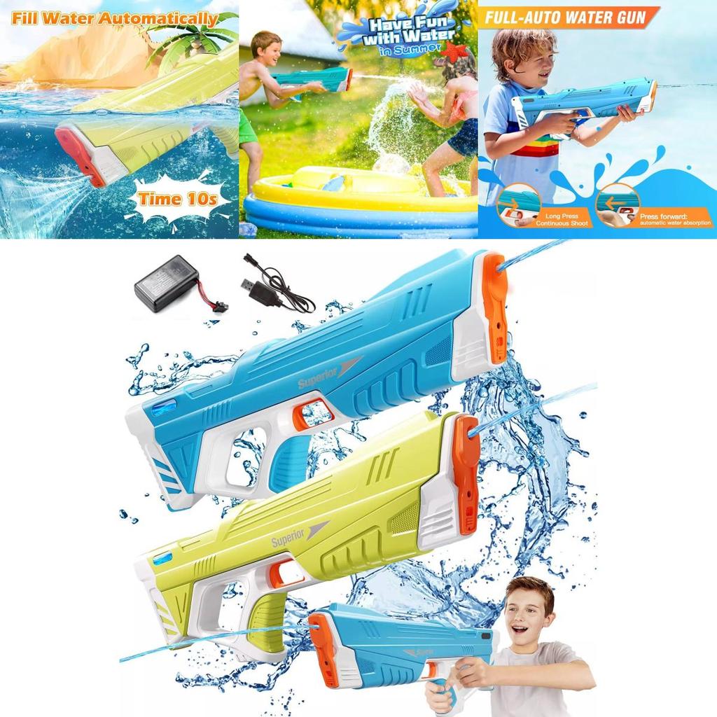 New Summer Automatic Electric Water Gun Parent-child Outdoor Beach Water Fight Toy